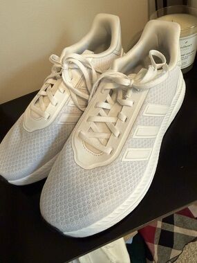 Adidas White Sneakers with Cloudfoam